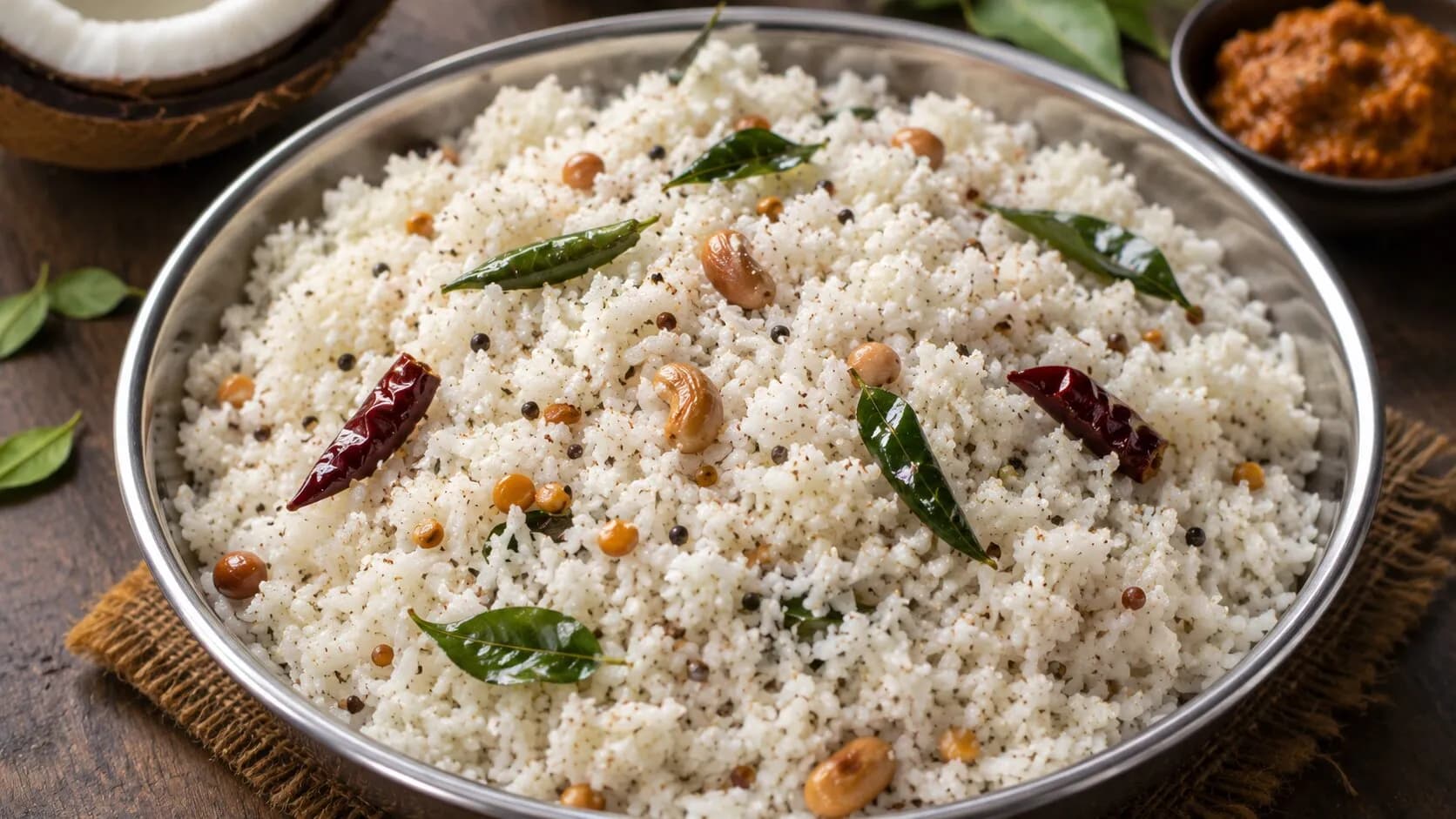 Authentic South Indian Coconut Rice Authentic South Indian Coconut Rice