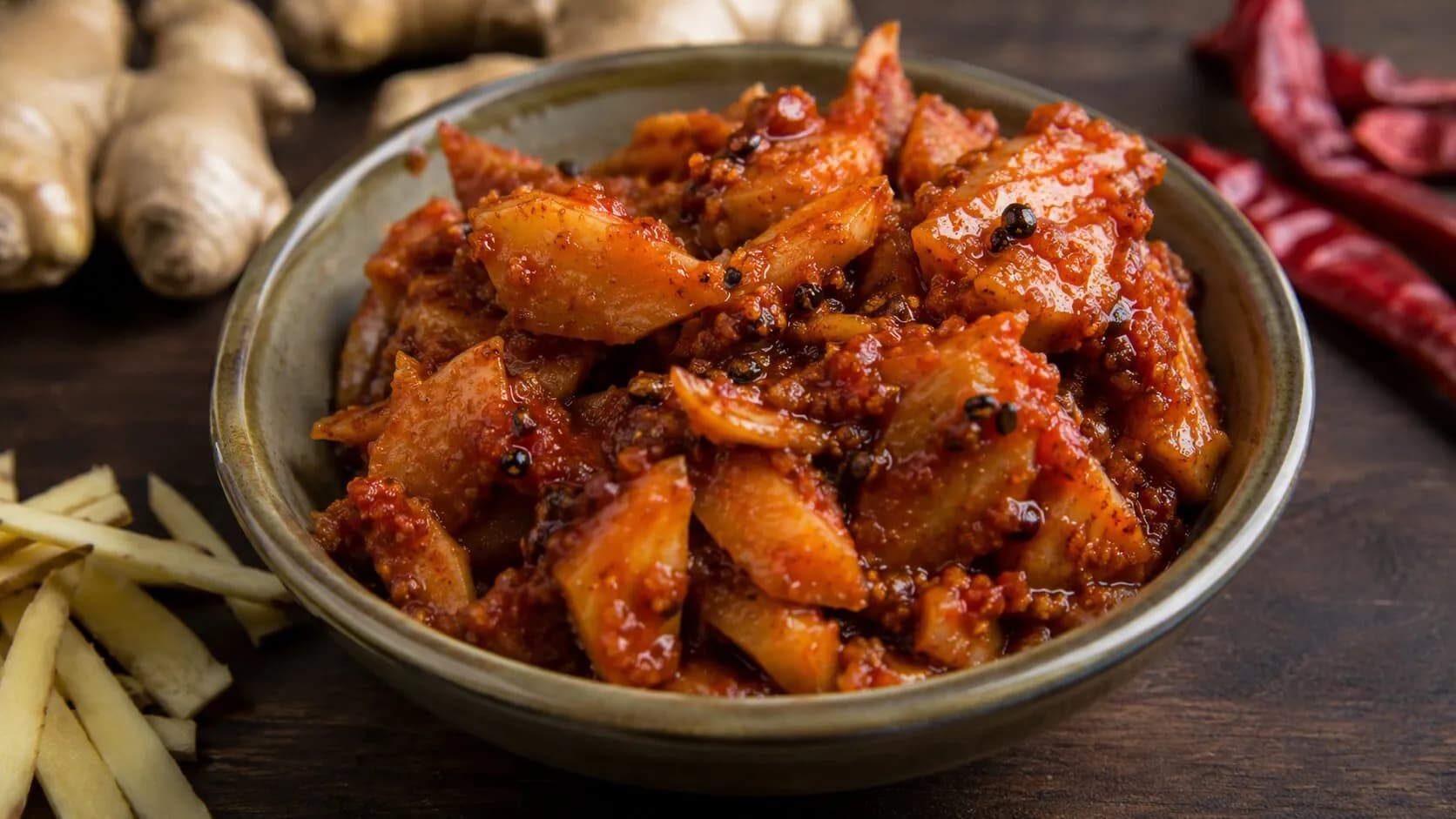 Authentic Spicy South Indian Ginger Pickle Authentic Spicy South Indian Ginger Pickle