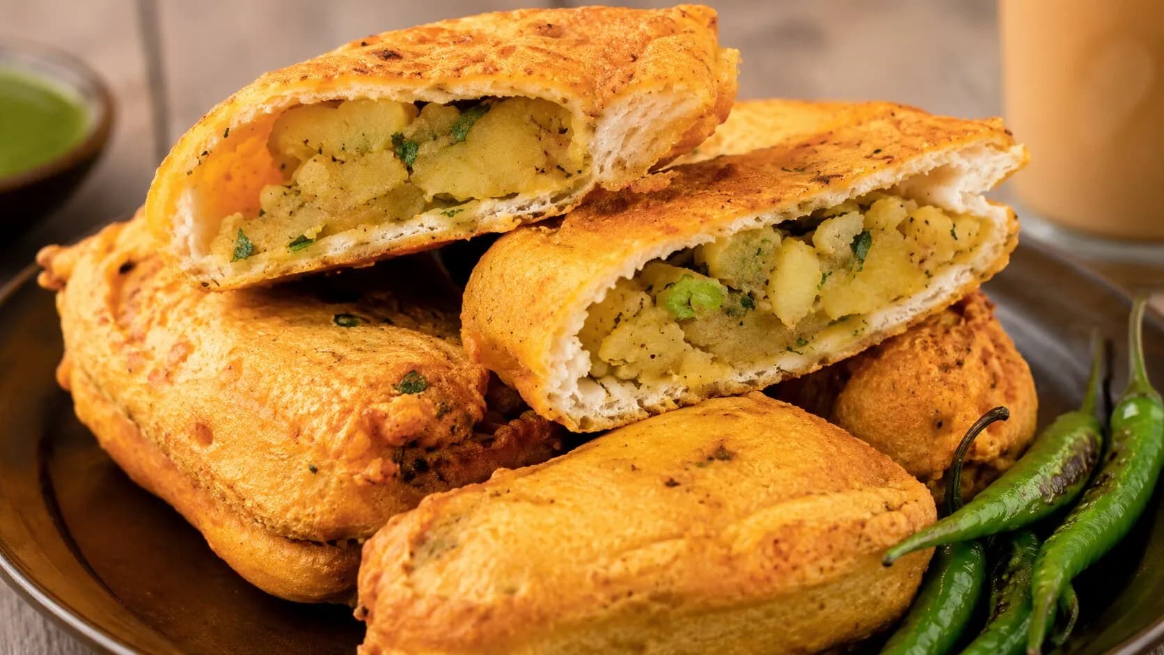 Classic Stuffed Aloo Bread Pakora