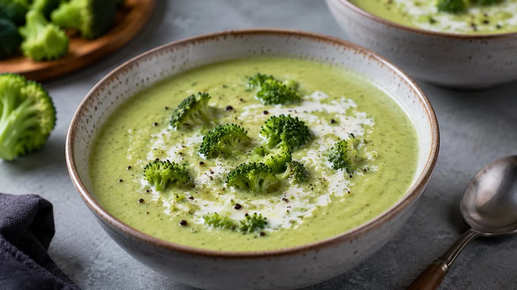 Creamy Broccoli Paneer Soup Creamy Broccoli Paneer Soup