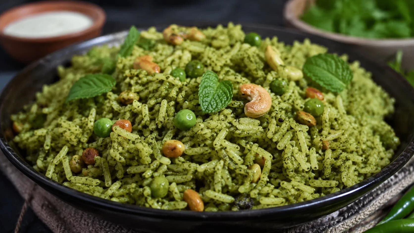 Delicious Pudina Pulao - Mint Rice Delicious Pudina Pulao - Mint Rice