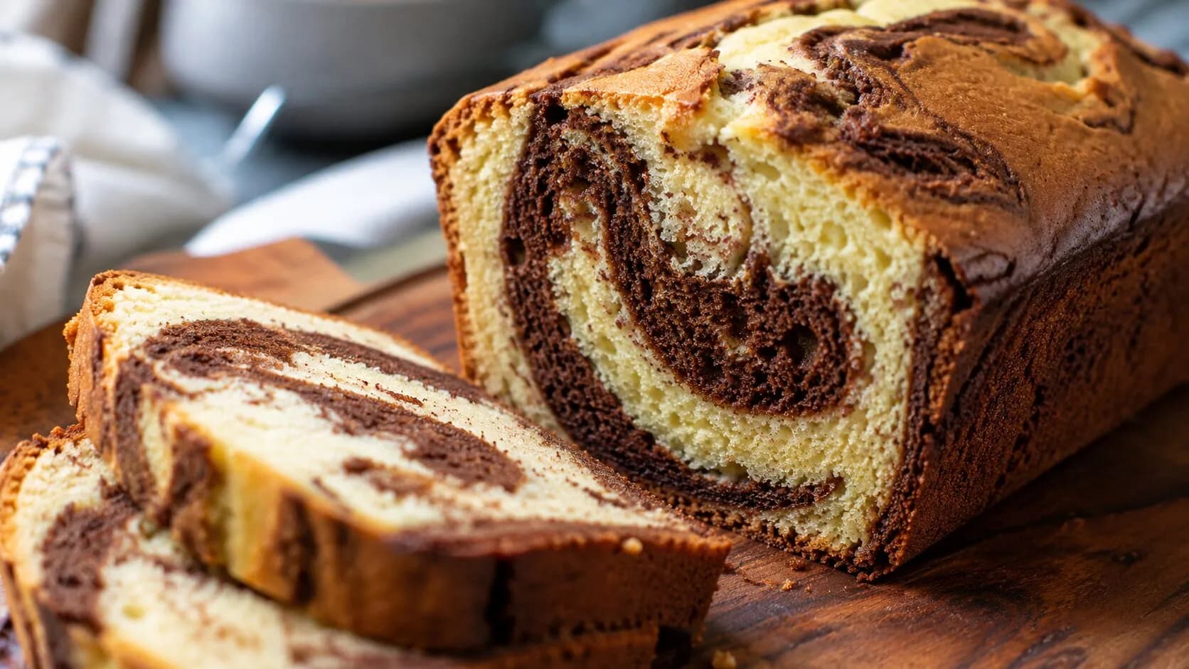 Eggless Choco-Vanilla Marble Cake Eggless Choco-Vanilla Marble Cake
