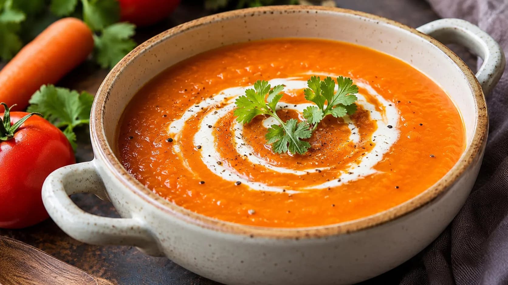 Healthy Homemade Tomato Carrot Soup Healthy Homemade Tomato Carrot Soup