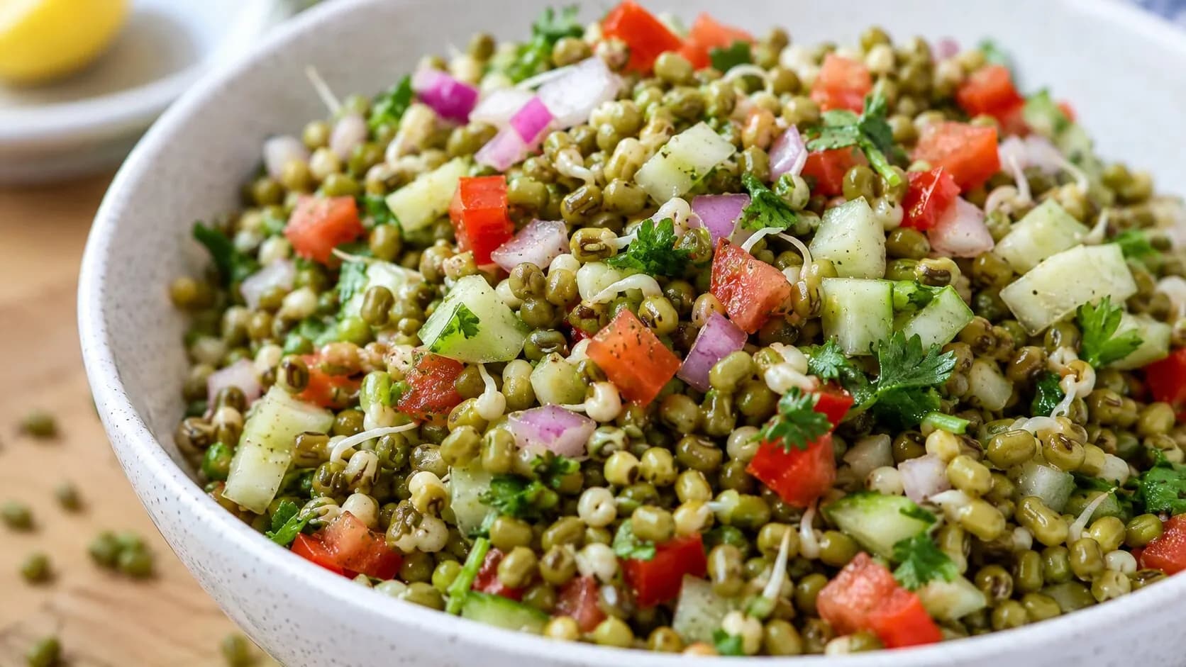 Healthy Protein-Rich Moong Sprouts Salad Healthy Protein-Rich Moong Sprouts Salad