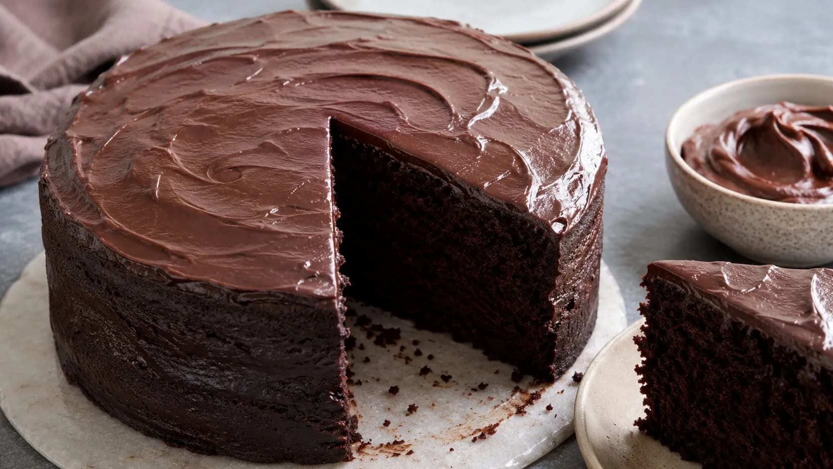 Super Rich & Fudgy Eggless Chocolate Cake Super Rich & Fudgy Eggless Chocolate Cake