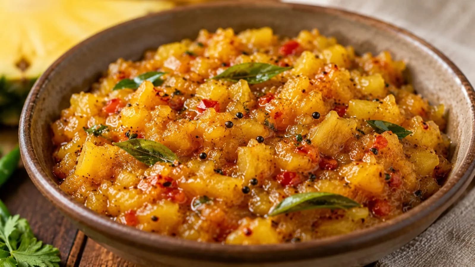 Sweet & Spicy Sri Lankan Pineapple Chutney Sweet & Spicy Sri Lankan Pineapple Chutney