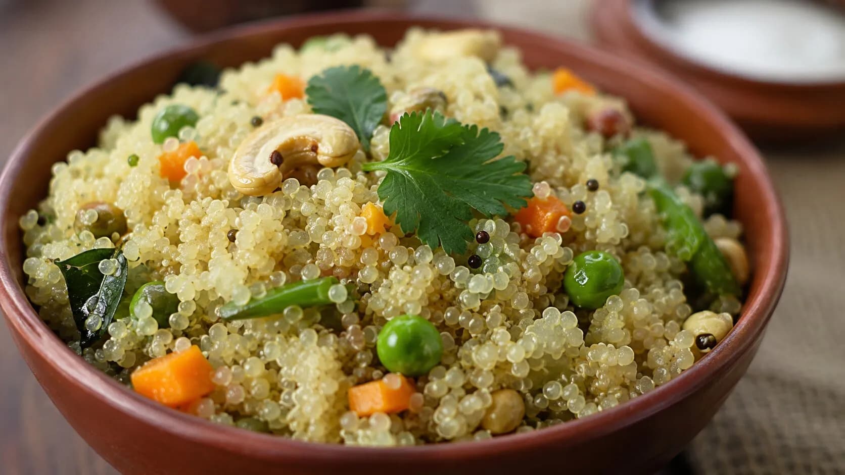 Wholesome & Protein-Rich Quinoa Upma Wholesome & Protein-Rich Quinoa Upma
